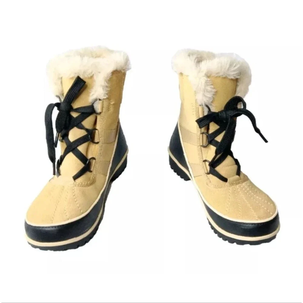 Sorel  Tivoli II Curry Tan Winter Boots Waterproof Women's Size 6